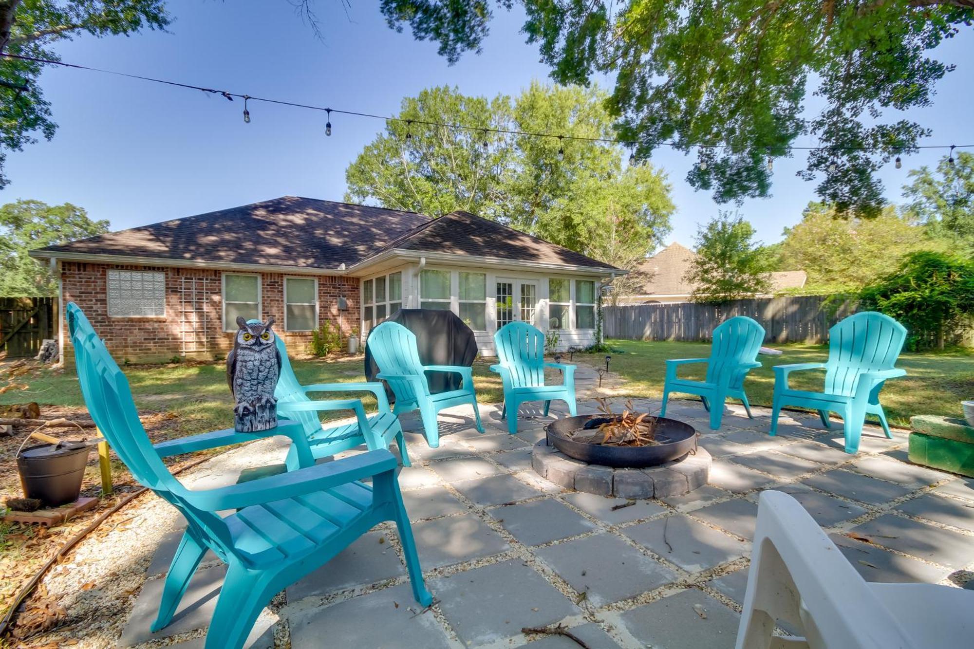Ocean Springs With Fire Pit And Game Room! *